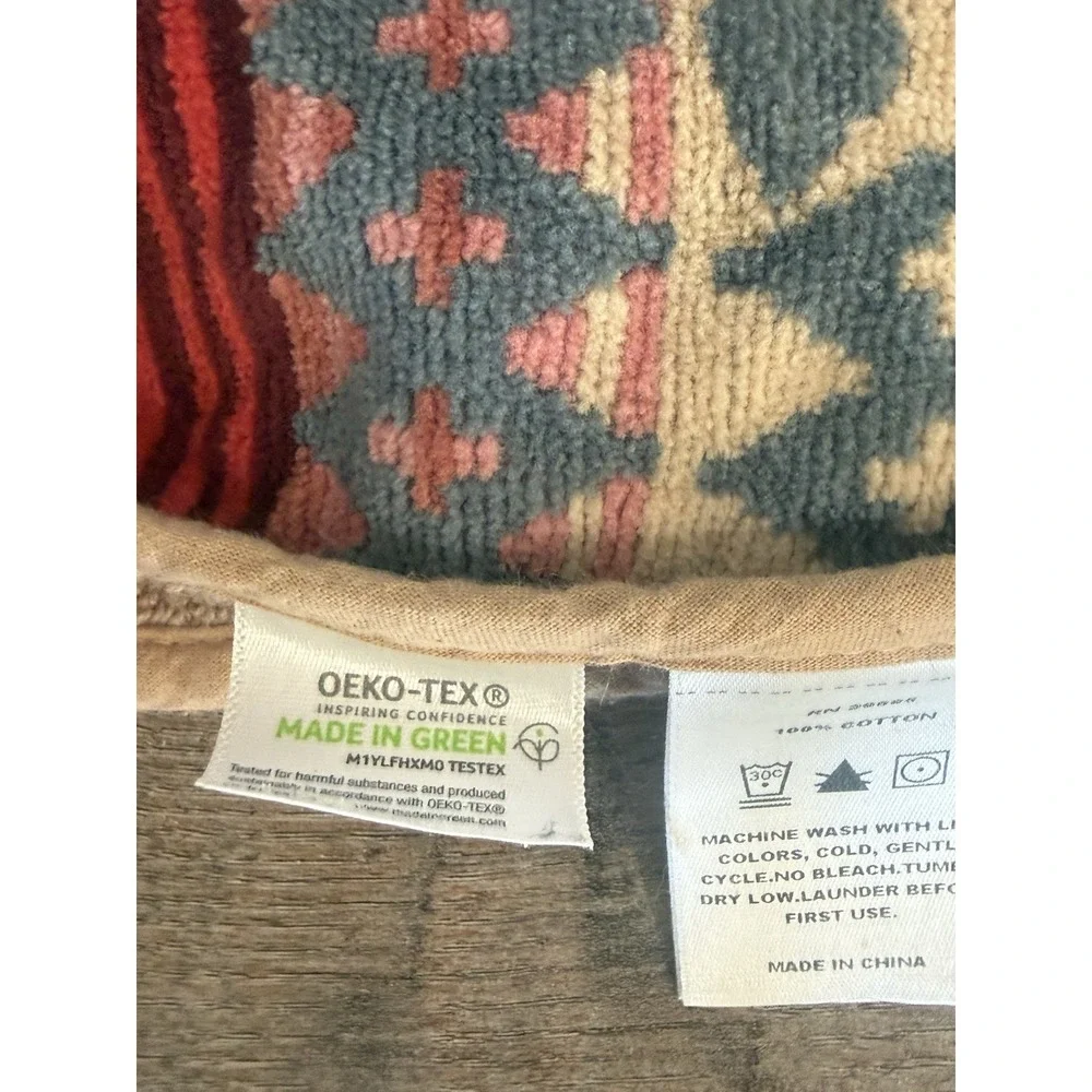 Pendleton Hooded Poncho Towel 100% Cotton Geometric Southwestern Multicolor